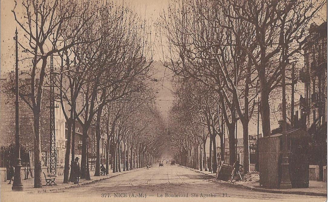 Nice le Boulevard Sainte Agathe (Delfino)