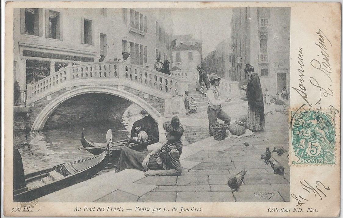 Venise Au Pont Des Frari Par L De Joncieres