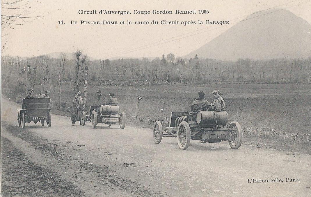 Rallyes - AUTOMOBILES - CIRCUIT D'AUVERGNE - COUPE GORDON BENNETT 1905 Virage De La Mort Pres Lastic Pub Chaussures Incroyable 1937815662